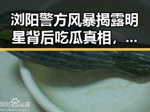 浏阳警方风暴揭露明星背后吃瓜真相，娱乐圈吃瓜博主研究明星内幕