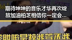 期待坤坤的音乐才华再次绽放加油柏芝相信你一定会越来越好娱乐吃瓜爆料蔡徐坤视频揭秘娱乐圈背后的真相